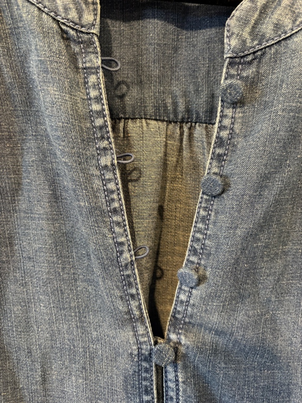 LOFT Blue Denim Tunic Dress - Picture 4 of 12